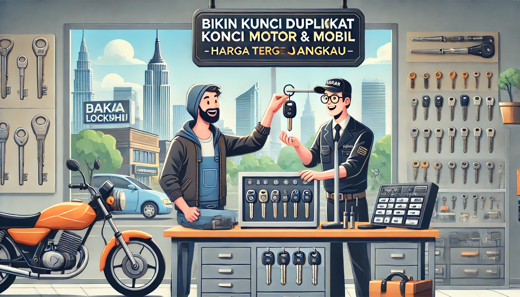 Bikin Kunci Duplikat Motor & Mobil Harga Terjangkau
