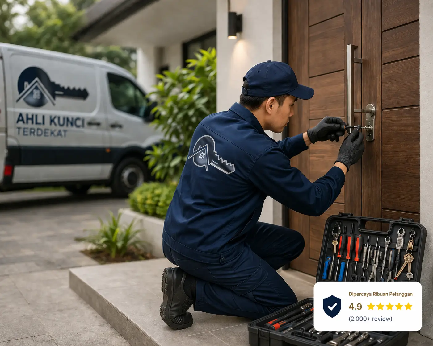 buka pintu rumah, kantor, ruko, dan lainnya