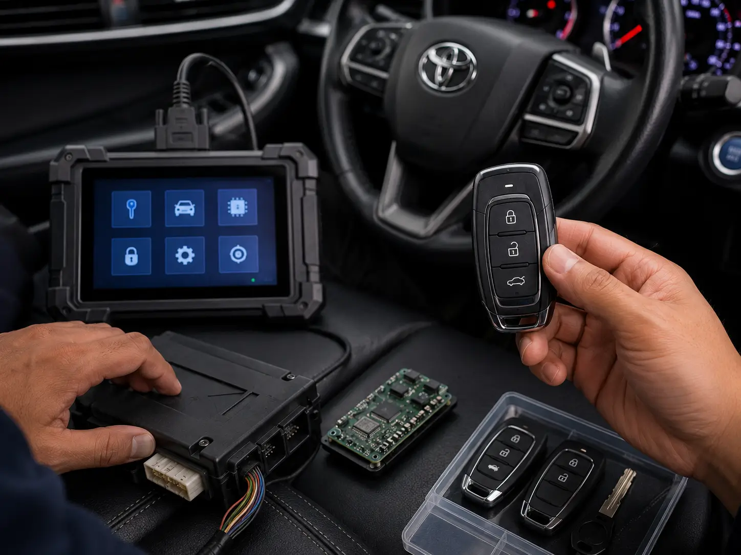 Buat kunci immobilizer hilang