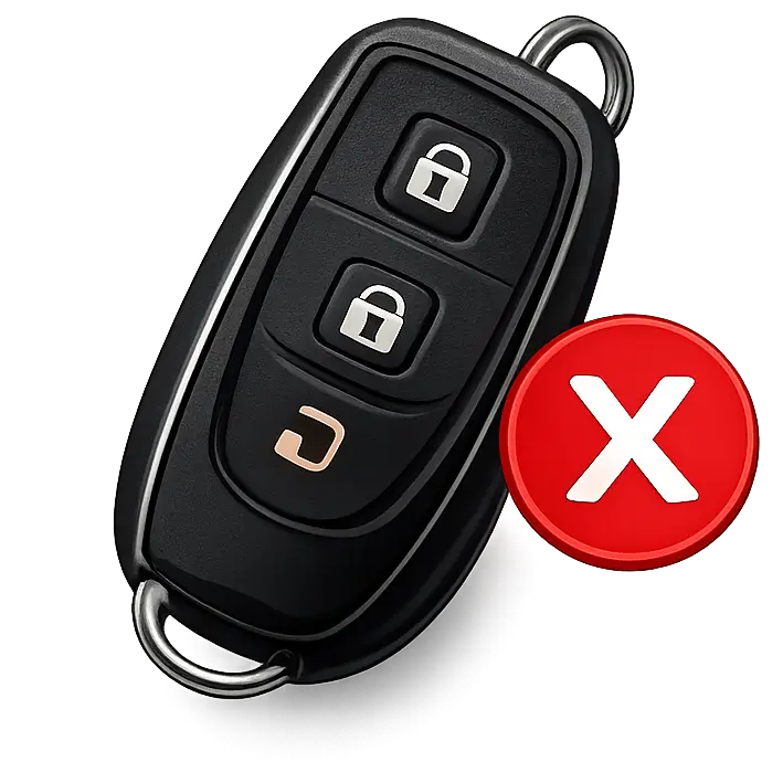 Smart key tidak terdeteksi