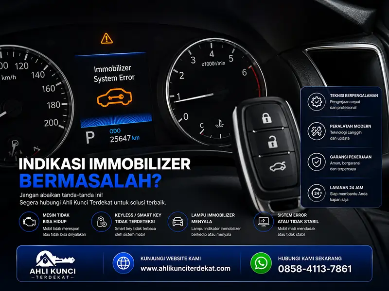 Kerusakan immobilizer dan smart key