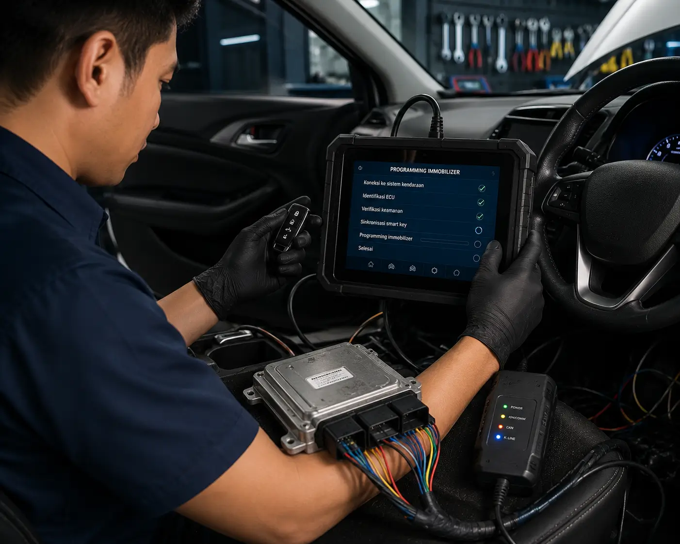 Program immobilizer mobil