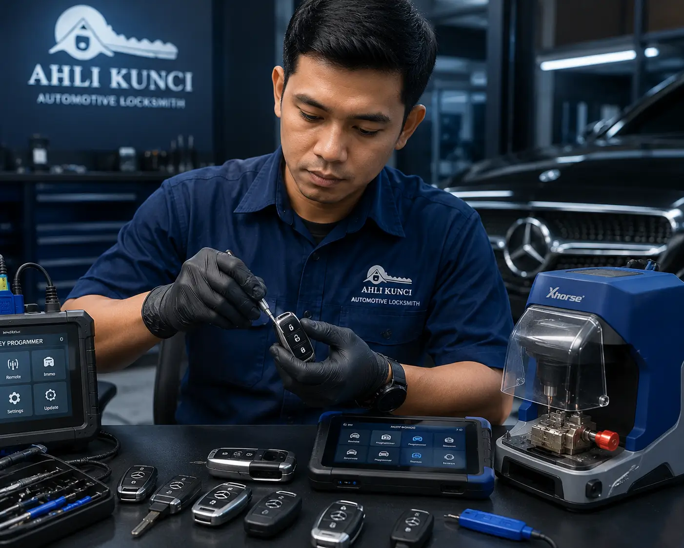 Layanan tukang kunci mobil profesional