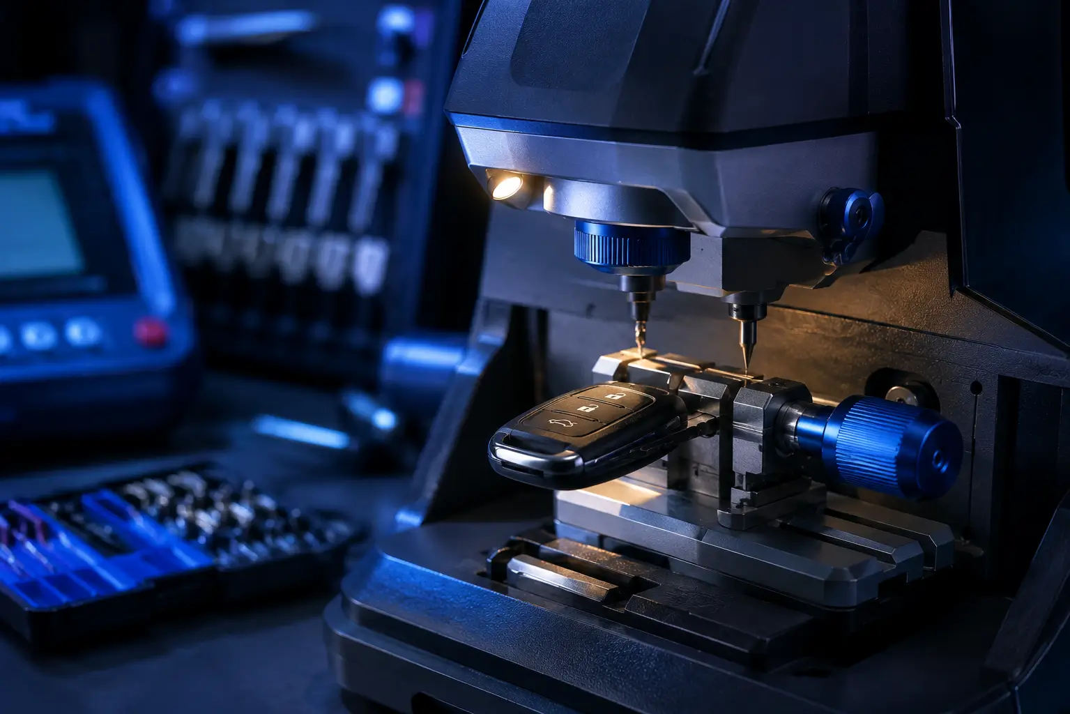 Mesin cutting dan programming kunci mobil