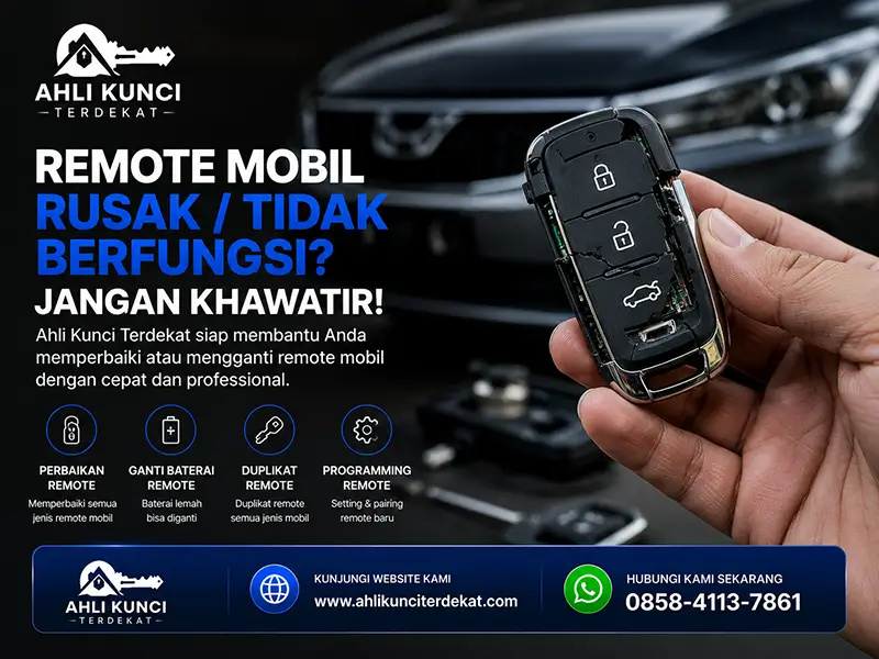 Remote mobil tidak berfungsi