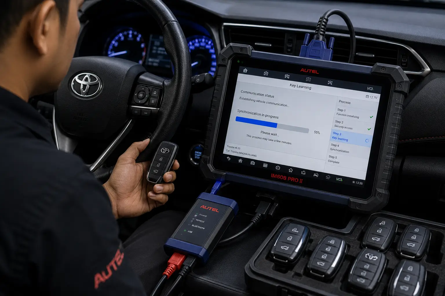 Sinkronisasi Remote Mobil