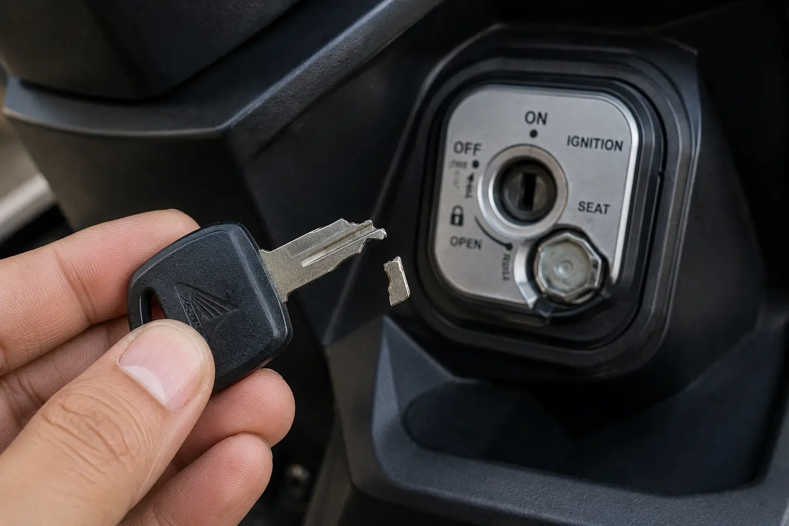 Anak Kunci Motor Patah atau Rusak