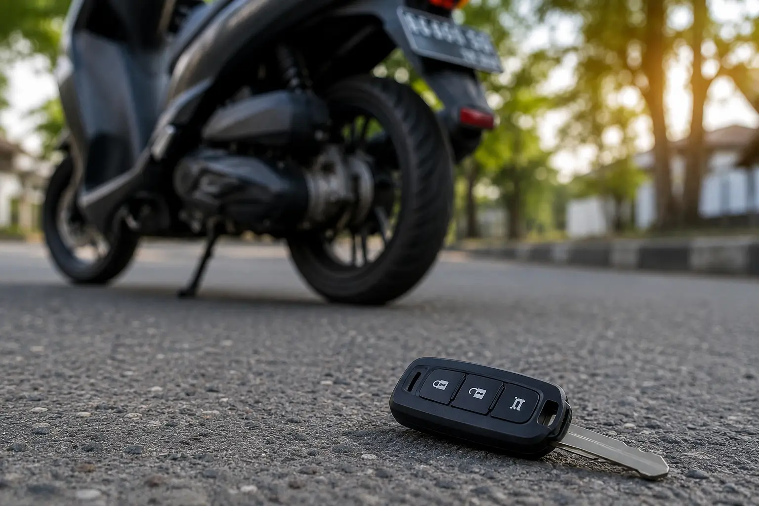 Kunci Motor Hilang Tanpa Cadangan