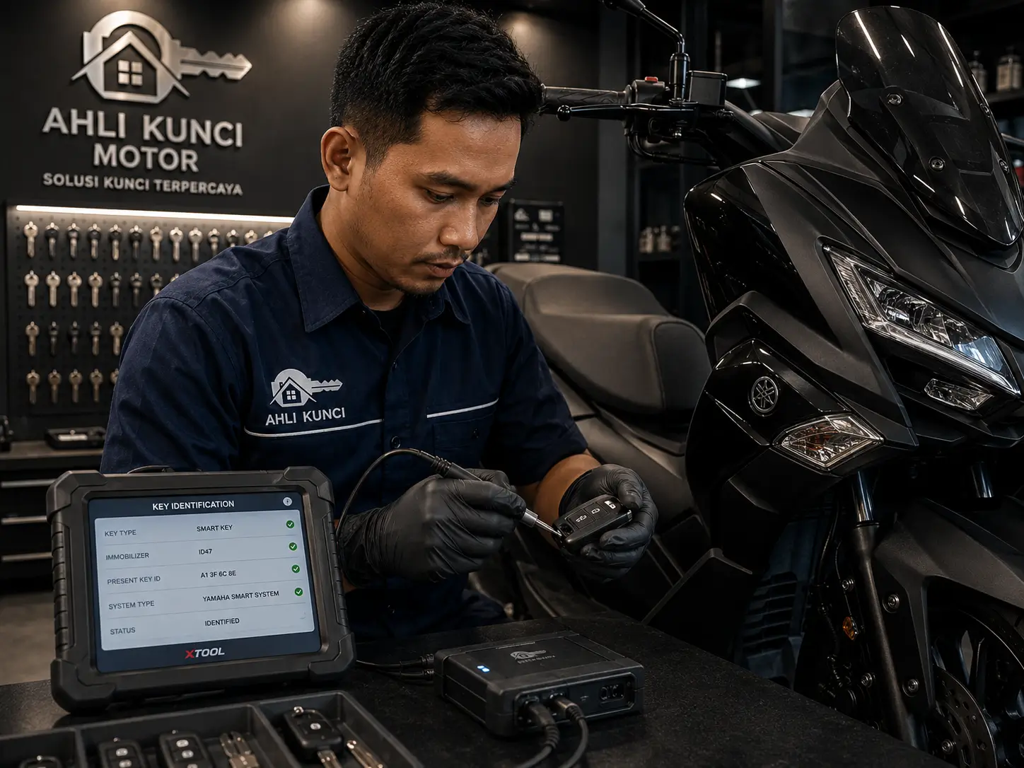 Identifikasi Sistem Kunci Motor
