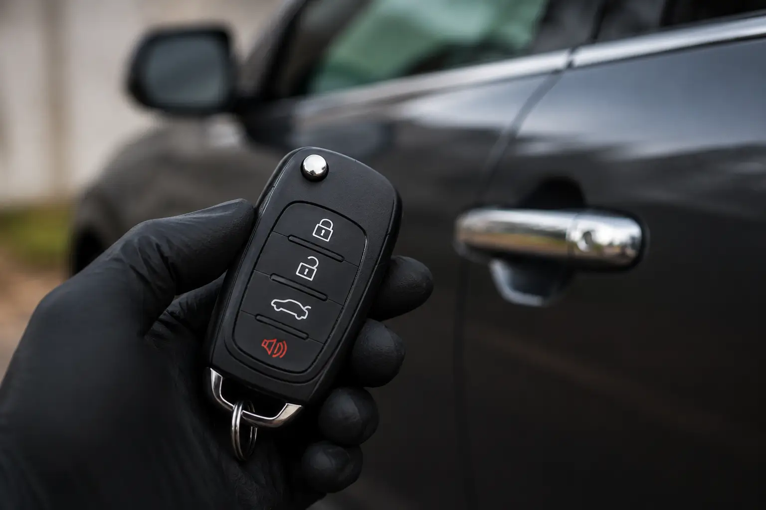 Smart key tertinggal di mobil
